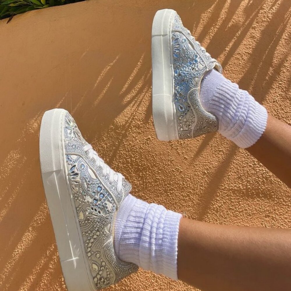 Betsey Johnson Reily White Sneaker